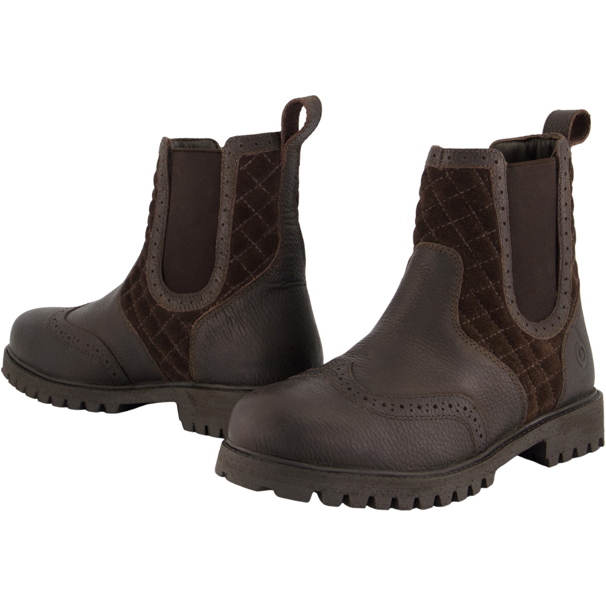 2026 Dublin Unisex Yukon Quilted Short Boots 1031318 - Dark Brown